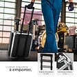 TECTAKE - 1200 Pièces coffre à outils en aluminium noir valise roulettes 4 niveaux fermetures à pression serrures - vignette