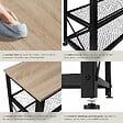 TECTAKE - Étagère à chaussures BLACKPOOL  101x30,5x45,5cm Bois clair industriel, Chêne Sonoma - vignette
