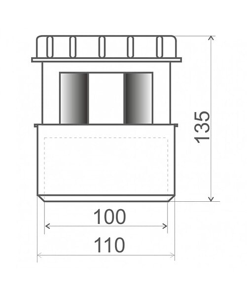 REGIPLAST - Aérateur à  membrane femelle 100-110 - REGIPLAST - AM100 - large
