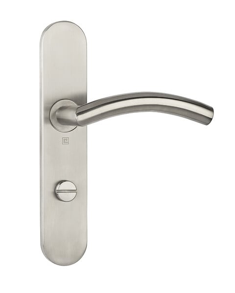 HERACLES - Ensemble sur plaques série JADE 1494 type condamnation finition inox brossé - HERACLES - B-INOX-SP18 - large