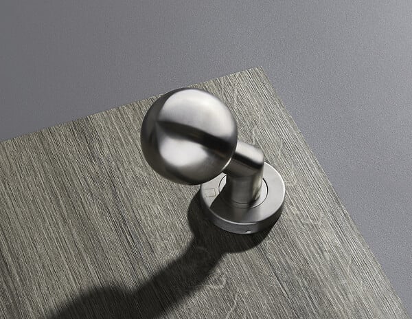 HERACLES - Bouton de porte JADE inox boule deportée diamètre 55mm - HERACLES - B-INOX-BP03 - large