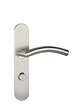 HERACLES - Ensemble sur plaques série JADE 1494 type condamnation à  voyant finition inox brossé - HERACLES - B-INOX-SP18V - vignette