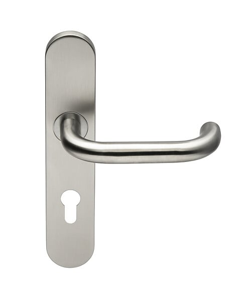 HERACLES - Ensemble sur plaques JADE série 1294 type clé I finition inox brossé - HERACLES - B-INOX-SP12 - large