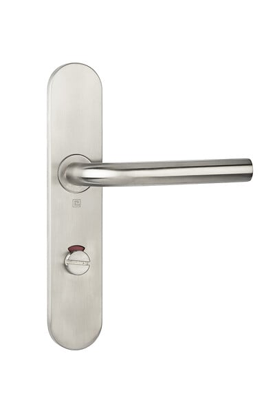 HERACLES - Ensemble sur plaques JADE série 1194 type condamnation à  voyant finition inox - HERACLES - B-INOX-SP0V6 - large