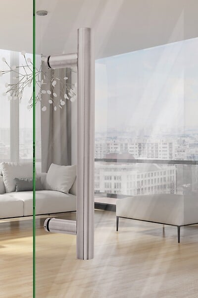 HERACLES - Poignée tirage 5010 32X300mm inox brossé - HERACLES - B-INOX-PT103 - large