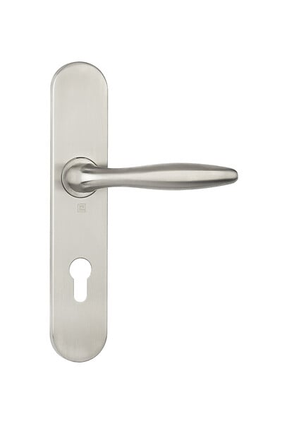 HERACLES - Ensemble sur plaques série JADE 1594 acier type clé I finition inox - HERACLES - B-INOX-SP24 - large
