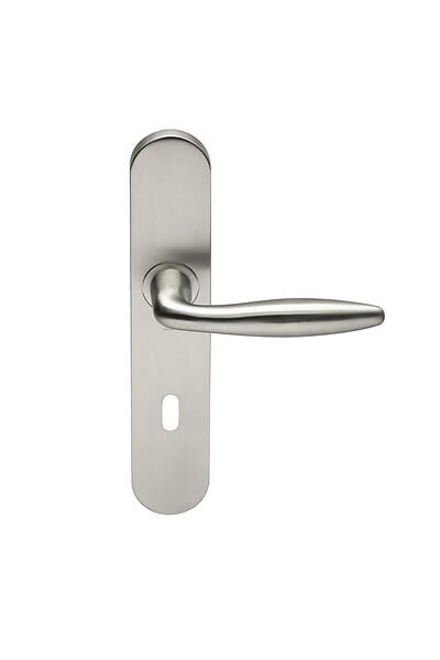 HERACLES - Ensemble sur plaques série JADE 1594 acier type clé L finition inox - HERACLES - B-INOX-SP23 - large