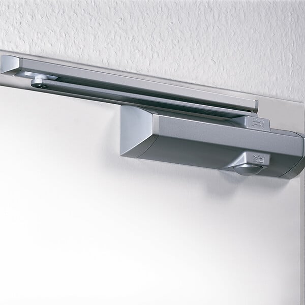 DORMAKABA - Ferme-porte complet bras à glissière finition argent TS 90 H avec Temporisation Force 3 à 4 - large