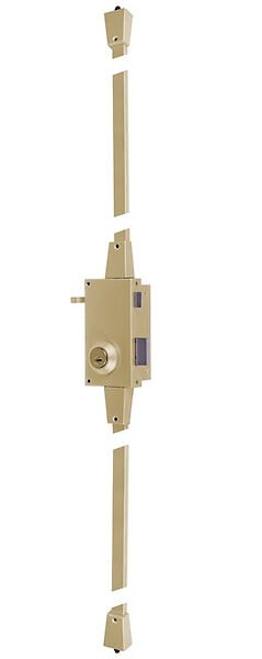 TESA - Serrure 3 points en applique TS 300 à  clés reversible T60 droite - TESA - TS30T6DAE - large