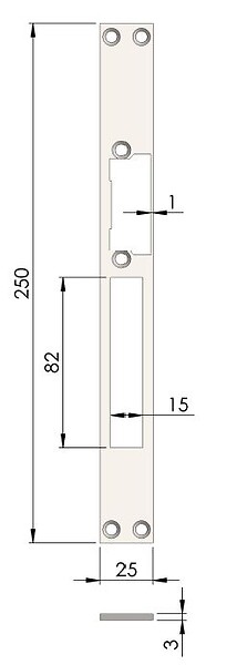 HERACLES - Têtière double inox ULTIMFIT 250mm profil aluminium / PVC - HERACLES - PCA-919X - large