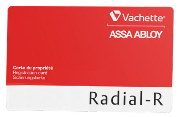 VACHETTE - Cylindre à  bouton RADIAL-R 32x32mm 3 clés - VACHETTE - 20905000 - large