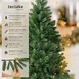 TECTAKE - Sapin de Noël artificiel moulé par injection avec support métallique vert - vignette