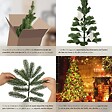 TECTAKE - Sapin de Noël artificiel moulé par injection avec support métallique vert - vignette