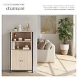 TECTAKE - Buffet Doncaster 60x38x125cm Bois clair industriel, Chêne Sonoma - vignette