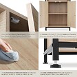 TECTAKE - Buffet Doncaster 60x38x125cm Bois clair industriel, Chêne Sonoma - vignette