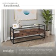 TECTAKE - Buffet bas Maidenhead 121,5x41,5x50,5cm Bois foncé industriel, rustique - vignette