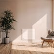 BESTHERM - Radiateur électrique fixe à inertie sèche céramique 1000W TANIN horizontal blanc - vignette