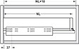 HANGER - Paire de coulisses MATRIX 500m avec amortisseur + 2 attaches - 433.03.655 - vignette