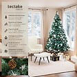 TECTAKE - Sapin de Noël artificiel avec pommes de pin et support métallique 180 cm vert - vignette