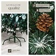 TECTAKE - Sapin de Noël artificiel avec pommes de pin et support métallique 180 cm vert - vignette