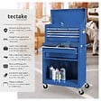 TECTAKE - Servante d'atelier 10 compartiments bleu - vignette