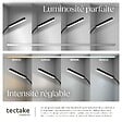 TECTAKE - Lampe de sol Prisma LED, 5 modes d'éclairage, 12 W, dimmable noir - vignette