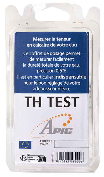 APIC - TH test dureté de l'eau - large