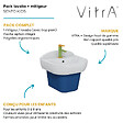 VITRA - Lavabo pour enfant VitrA Sento Kids 45 cm + Mitigeur lavabo jaune et vert - vignette