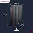 THOMSON - Radiateur mobile sans huile 2000W THOMSON MILLO noir - vignette