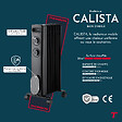 THOMSON - Radiateur mobile bain d'huile THOMSON CALISTA 2000W noir - vignette