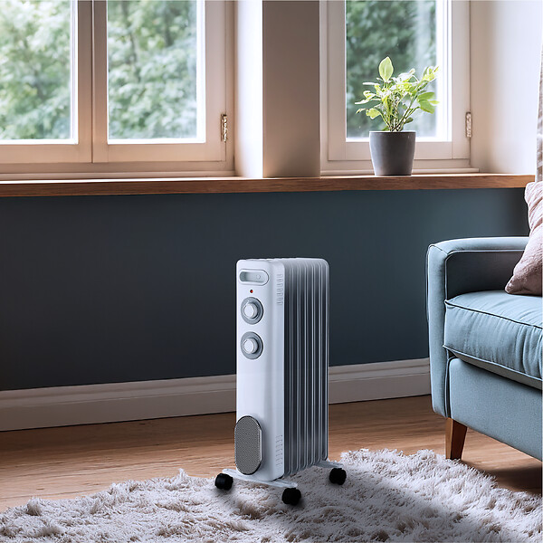 THOMSON - Radiateur mobile bain d'huile THOMSON CALISTA 2000W blanc - large