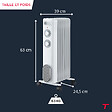 THOMSON - Radiateur mobile bain d'huile THOMSON CALISTA 2000W blanc - vignette