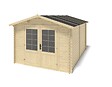 ALTANKA - Abri de jardin en bois - 12m2 - 3x4m - Ep. 28mm - Couleur: naturel - DOM661 - vignette