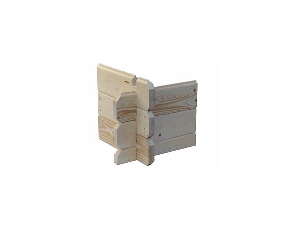 ALTANKA - Abri de jardin en bois - 12m2 - 3x4m - Ep. 28mm - Couleur: naturel - DOM661 - large