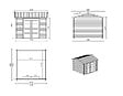 ALTANKA - Abri de jardin en bois - 3x3 m avec extension de 4x2.76 m - 20 m²- Traité - DOM676+DOS194 - vignette