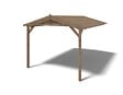 ALTANKA - Abri de jardin en bois - 3x3 m avec extension de 4x2.76 m - 20 m²- Traité - DOM676+DOS194 - vignette