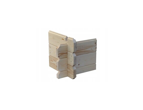 ALTANKA - Terrasse en bois avec balustrade pour abri en bois - 6m2 - 3m x 2m - couleur: naturel - DOM142 - large