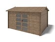 ALTANKA - Abri de jardin en bois - 4x3 m avec extension de 4x2.76 m - 23.06 m²- Traité - DOM677+DOS194 - vignette