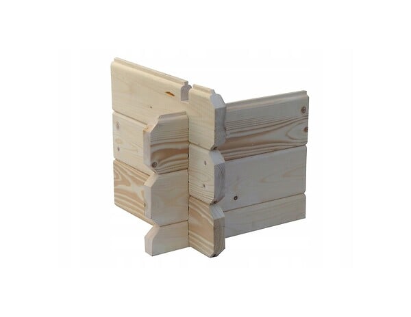 ALTANKA - Terrasse en bois avec balustrade pour abri en bois - 9m2 - 3m x 3m - couleur: naturel - DOM395 - large