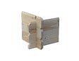 ALTANKA - Terrasse en bois avec balustrade pour abri en bois - 9m2 - 3m x 3m - couleur: naturel - DOM395 - vignette
