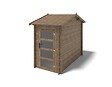 ALTANKA - Abri de jardin en bois - 1.5x3 m avec extension de 4x2.76 m - 15.56 m²- Traité - DOM673+DOS194 - vignette