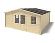 ALTANKA - Abri de jardin en bois - 25m2 - 5x5m - Ep. 28mm - Couleur: naturel - DOM591 - vignette