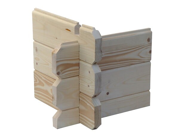 ALTANKA - Abri de jardin en bois - 25m2 - 5x5m - Ep. 28mm - Couleur: naturel - DOM591 - large