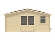ALTANKA - Abri de jardin en bois - 25m2 - 5x5m - Ep. 28mm - Couleur: naturel - DOM591 - vignette