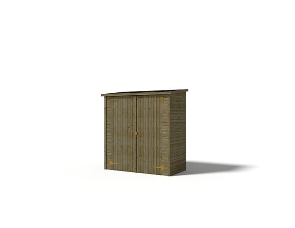 ALTANKA - Armoire de jardin à outils 1.66x0.82 m H.1.86 - avec plancher et paroi arrière - DOM84 - large