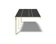 ALTANKA - Avant-toit en bois 6x3m pour le chalet de jardin 6m, couleur naturel - DOM556 - vignette