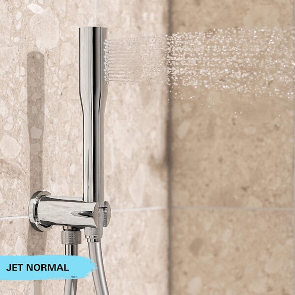 GROHE - Pack mitigeur bain thermostatique Grohtherm 2000 + Douchette 1 jet Vitalio Get Stick + Flexible - large