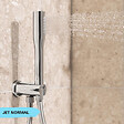 GROHE - Pack mitigeur bain thermostatique Grohtherm 2000 + Douchette 1 jet Vitalio Get Stick + Flexible - vignette