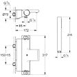 GROHE - Pack mitigeur bain thermostatique Grohtherm 2000 + Douchette 1 jet Vitalio Get Stick + Flexible - vignette