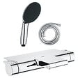 GROHE - Pack mitigeur bain thermostatique Grohtherm 2000 + Douchette 2 jets Vitalio Start 110  + Flexible - vignette